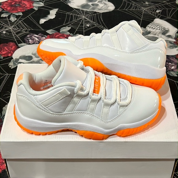 Nike Shoes - DS 2021 NIKE AIR JORDAN 11 XI RETRO LOW WHITE/BRIGHT CITRUS WOMENS SZ 5 3.5Y NWT